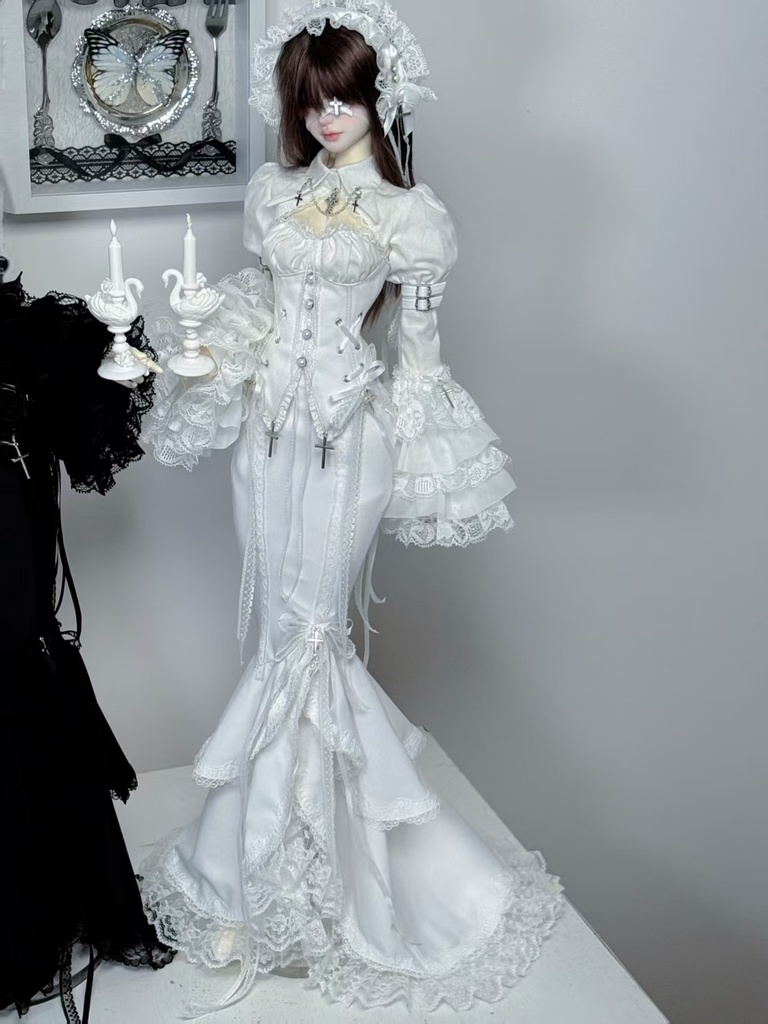 「受注」꒰夜影の姫꒱「1/3ドール · 1/4ドール服 MDD, MSD, SD16/OF」