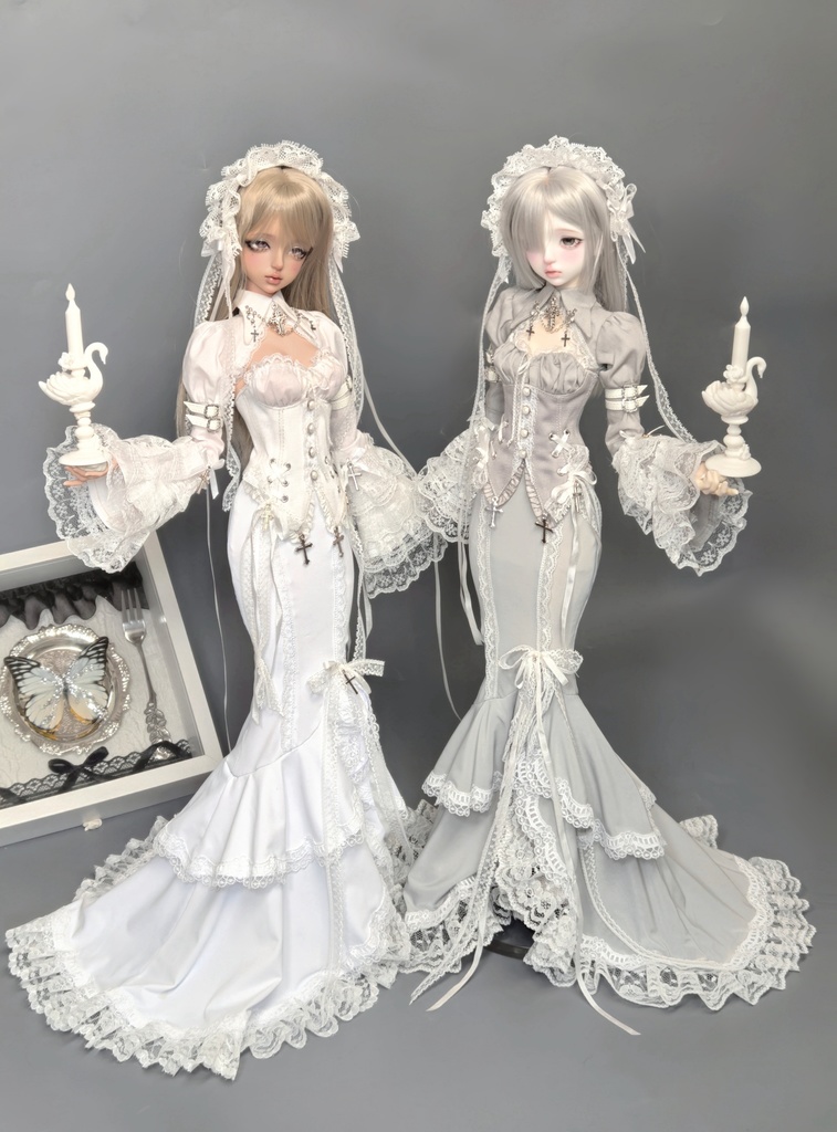 「受注」꒰夜影の姫꒱「1/3ドール · 1/4ドール服 MDD, MSD, SD16/OF」