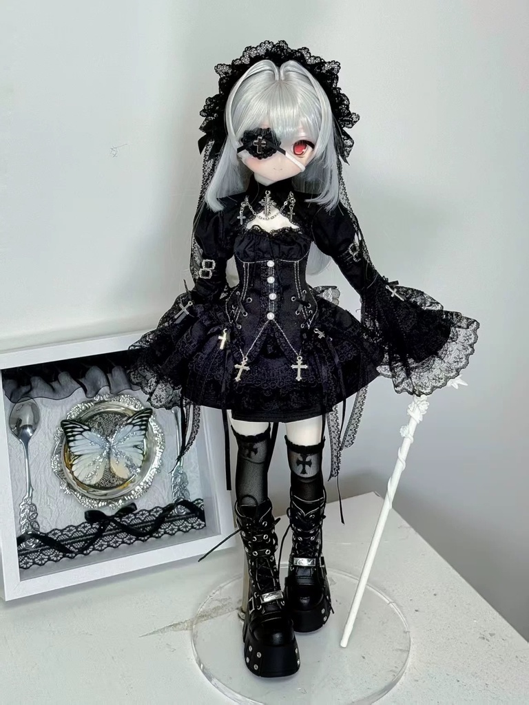 「受注」꒰夜影の姫꒱「1/3ドール · 1/4ドール服 MDD, MSD, SD16/OF」