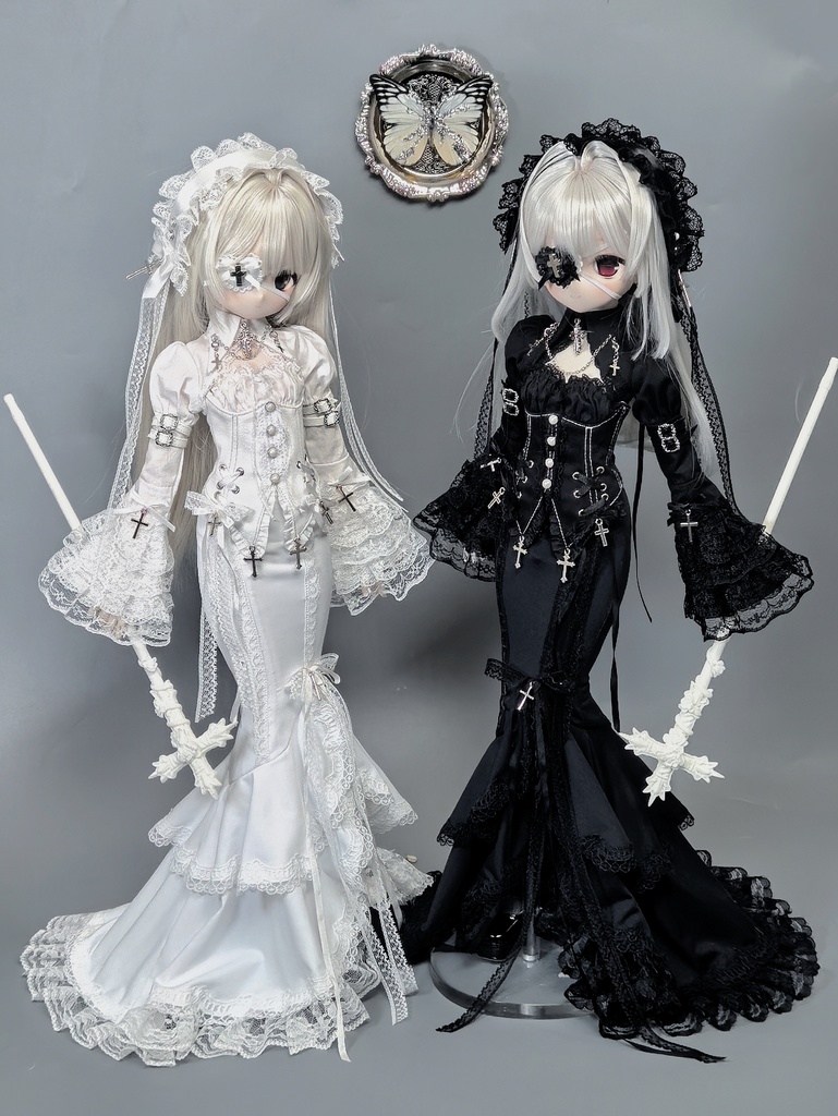 「受注」꒰夜影の姫꒱「1/3ドール · 1/4ドール服 MDD, MSD, SD16/OF」