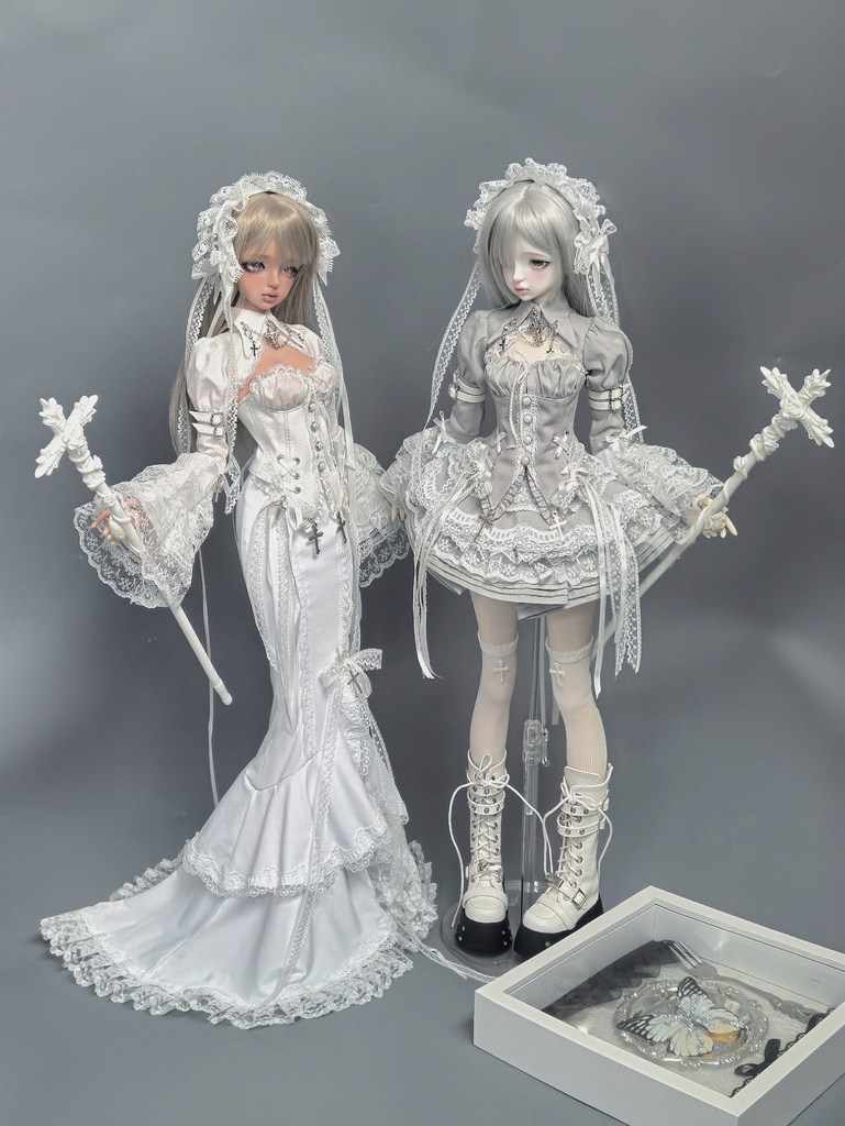 「受注」꒰夜影の姫꒱「1/3ドール · 1/4ドール服 MDD, MSD, SD16/OF」