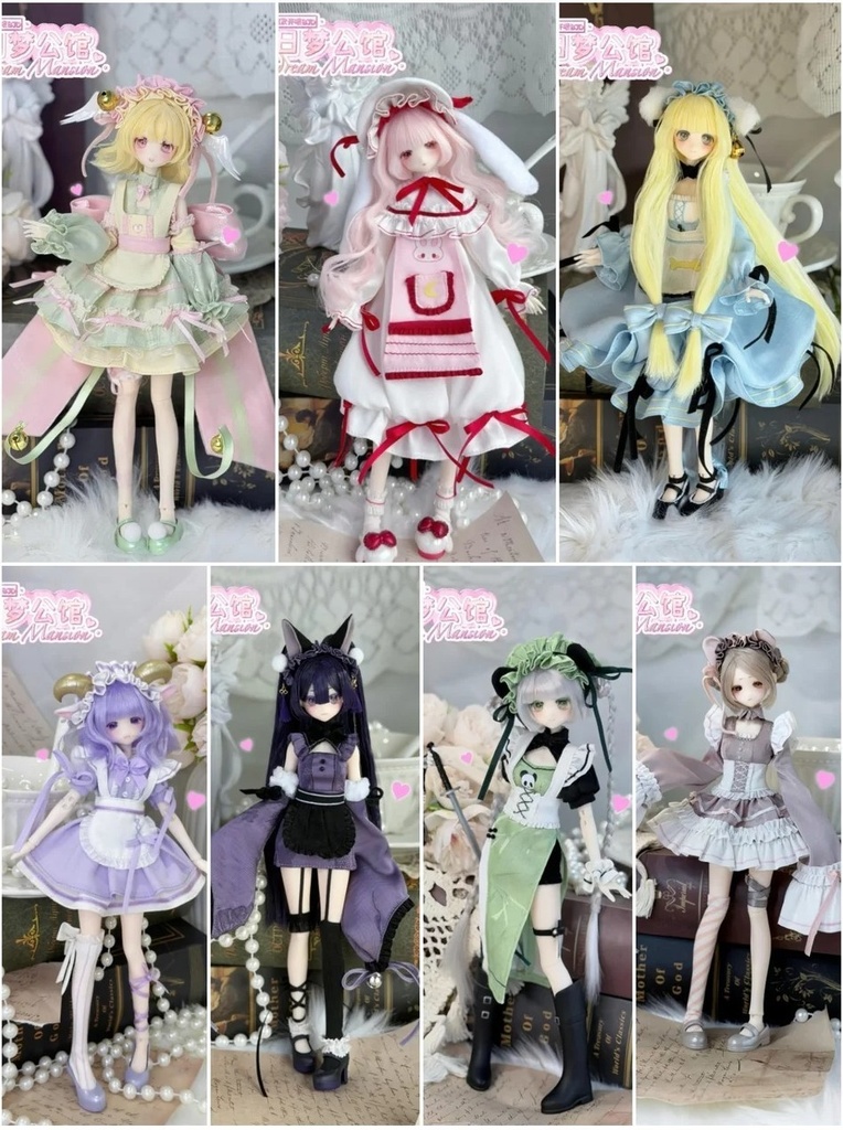 「受注」꒰白昼夢の館꒱「1/6 BJD 植毛ドール」ブラインドボックス