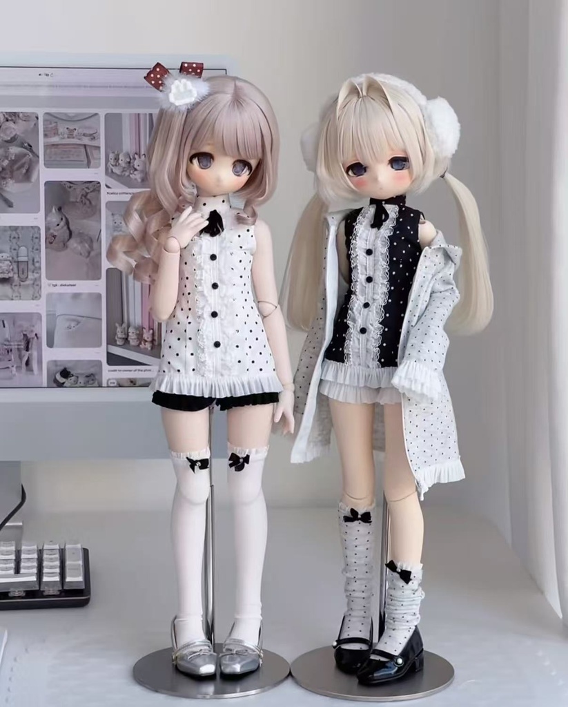「受注」꒰水玉ラブ꒱「 1/3・1/4ドール服 MDD, MSD, SD16 /OF」