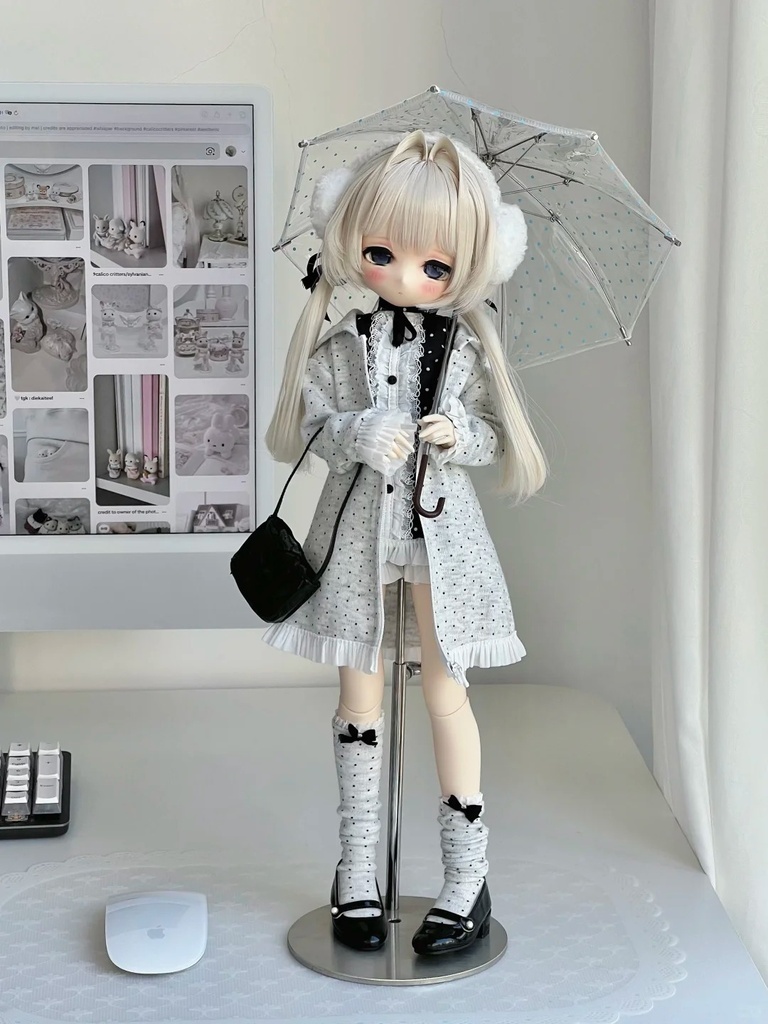 「受注」꒰水玉ラブ꒱「 1/3・1/4ドール服 MDD, MSD, SD16 /OF」