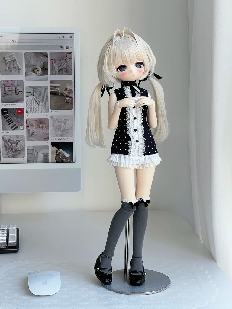 「受注」꒰水玉ラブ꒱「 1/3・1/4ドール服 MDD, MSD, SD16 /OF」