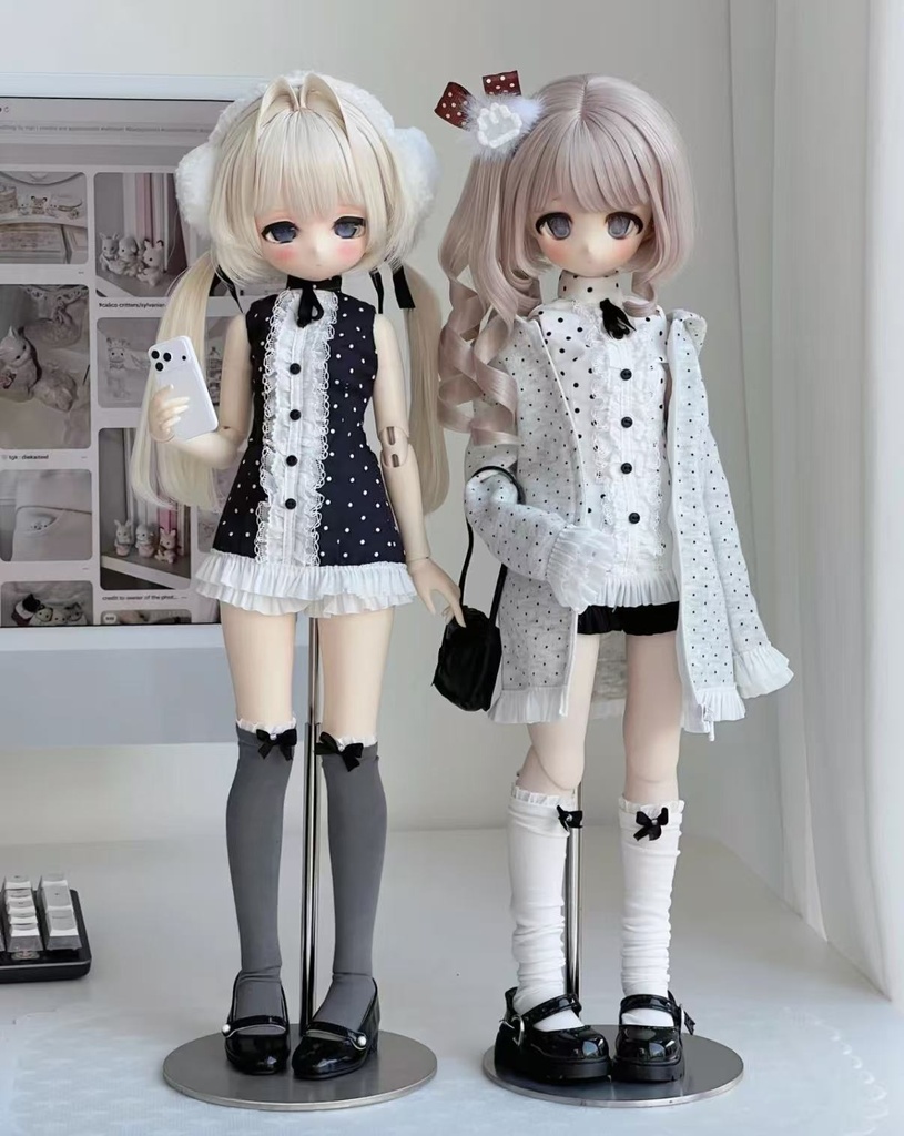 「受注」꒰水玉ラブ꒱「 1/3・1/4ドール服 MDD, MSD, SD16 /OF」