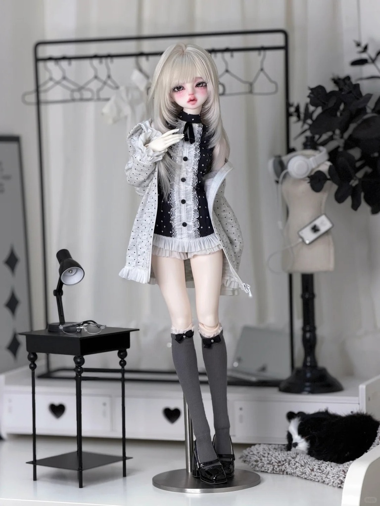「受注」꒰水玉ラブ꒱「 1/3・1/4ドール服 MDD, MSD, SD16 /OF」