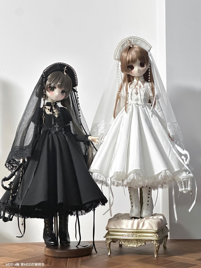 「受注」꒰純白の日꒱「1/4ドール服 MDD/OF」