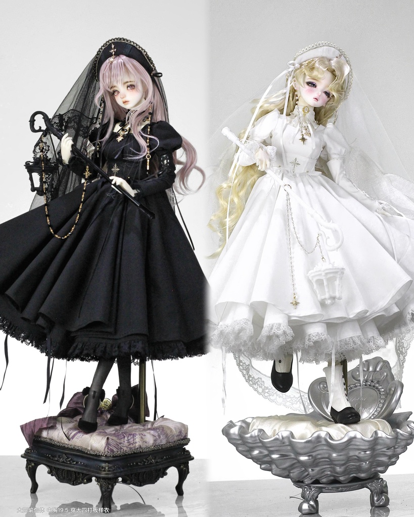 「受注」꒰純白の日꒱「1/4ドール服 MDD/OF」