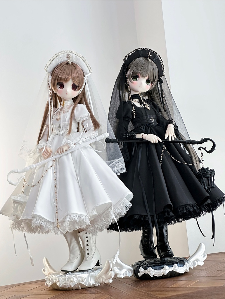 「受注」꒰純白の日꒱「1/4ドール服 MDD/OF」