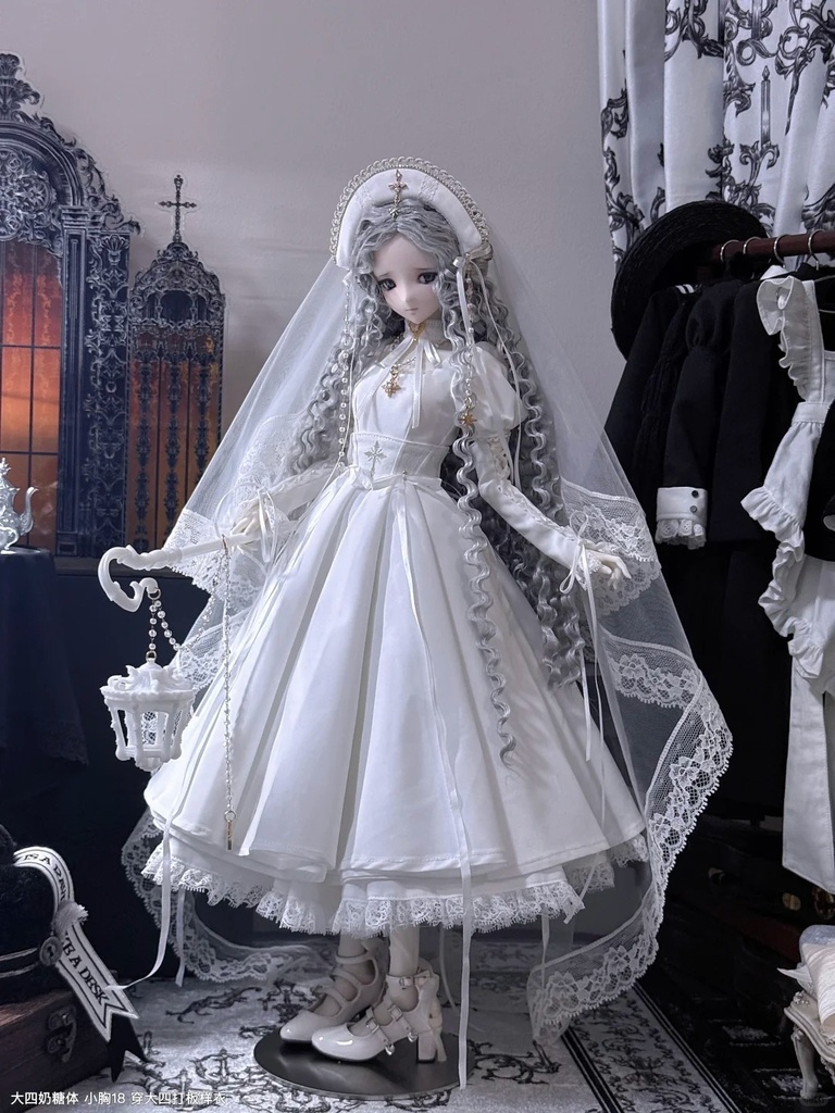 「受注」꒰純白の日꒱「1/4ドール服 MDD/OF」