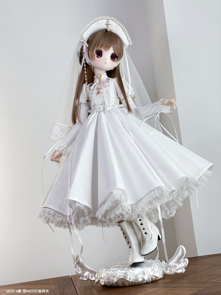 「受注」꒰純白の日꒱「1/4ドール服 MDD/OF」