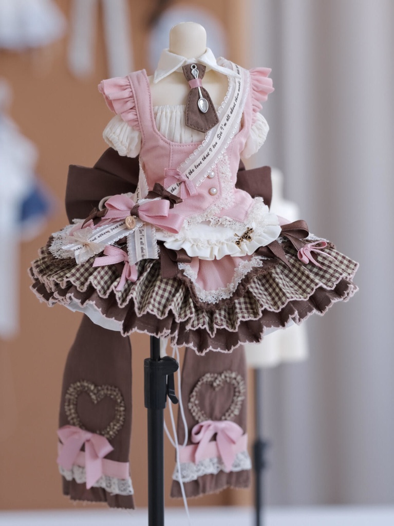 「受注」꒰スイーツメイド꒱「1/3ドール・1/4ドール服 MDD, AP, SDGr/OF」