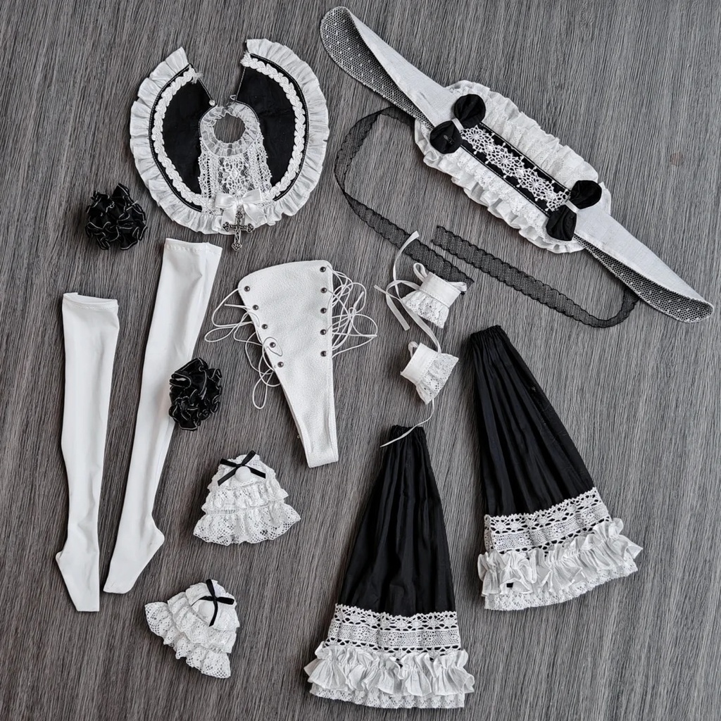 「受注」꒰バニーシュガー🐇・SP版꒱「1/4ドール, 1/6ドール服 MDD, MSD, ob24/OF」