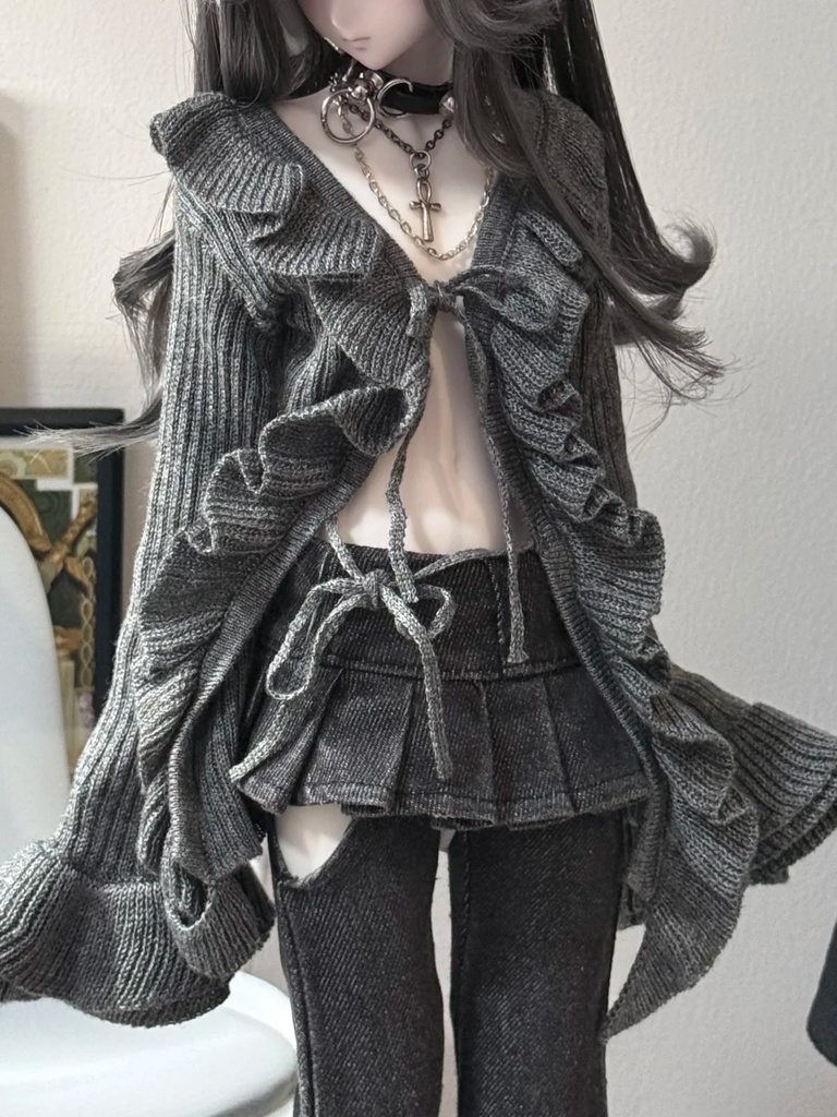 !受注限定!꒰雲フリル꒱「1/4ドール服, ニット」