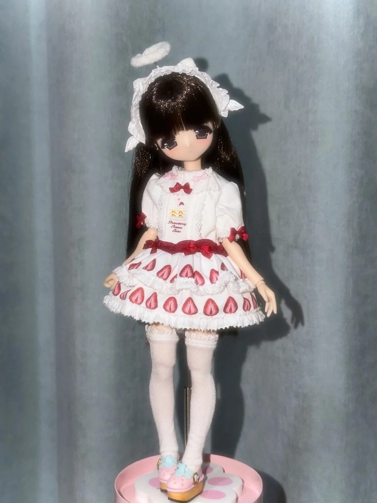!限定受注!꒰いちごケーキ🍓꒱「ドール服 Azone, ob22, ob24/OF」