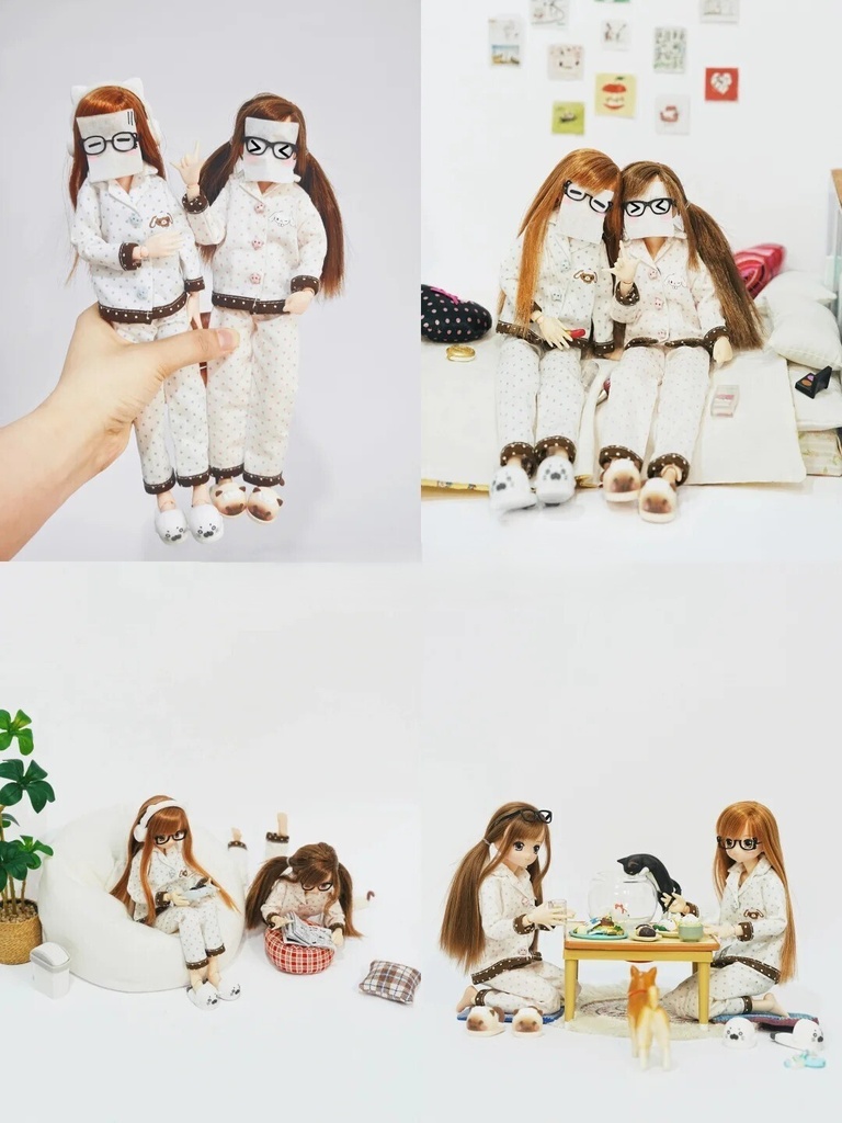 「受注」꒰ヒョウヒョウねこねこ꒱「1/12・1/8・1/6ドール用」