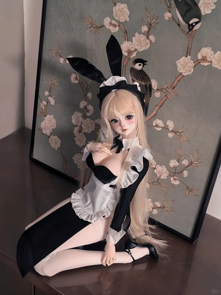 「受注」꒰うさ耳メイド꒱「1/4・1/3ドール服 MDD, SD16/OF」