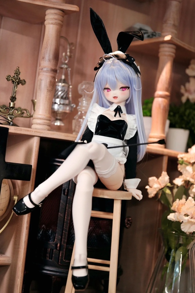 「受注」꒰うさ耳メイド꒱「1/4・1/3ドール服 MDD, MSD, SD16/OF」