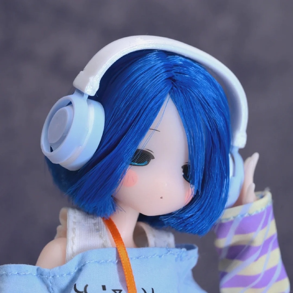 「受注」꒰キャンディビーツ🎧꒱「1/12, 1/6, 1/4ドールサイズ・ヘッドホン」
