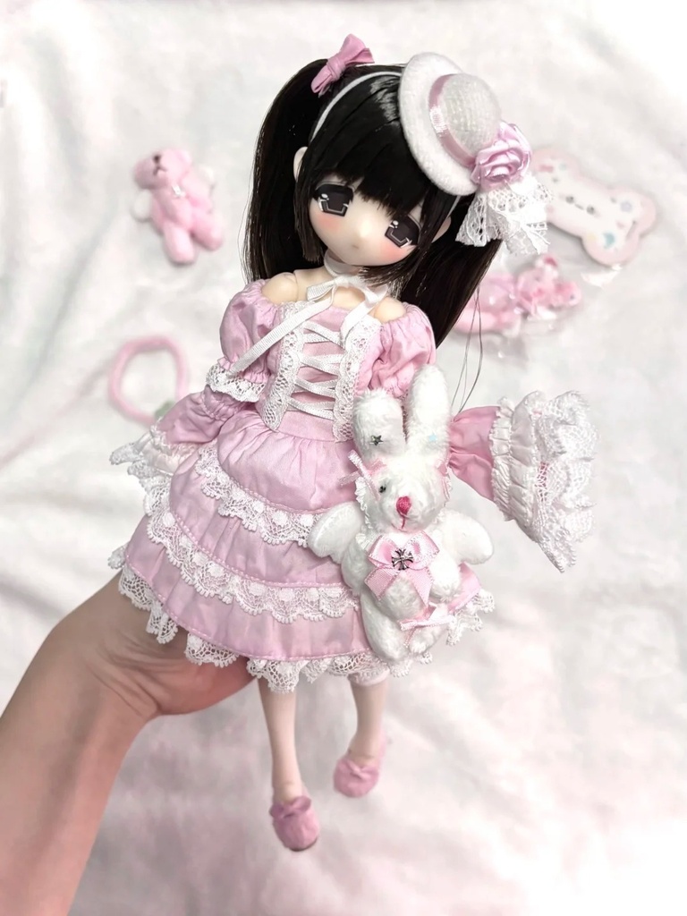 「受注」꒰Anglacatt 天使にゃん SS01꒱「植毛ドールヘッド」