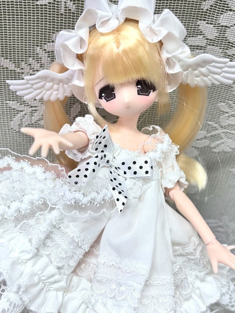 「受注」꒰Anglacatt 天使にゃん SS01꒱「植毛ドールヘッド」