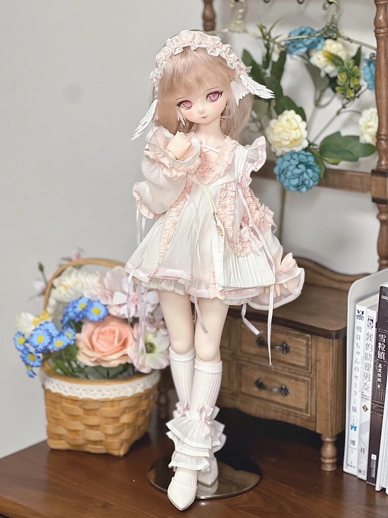 「受注」꒰天使の逃避行꒱「1/4ドール服 MDD, KUMAKO/OF」