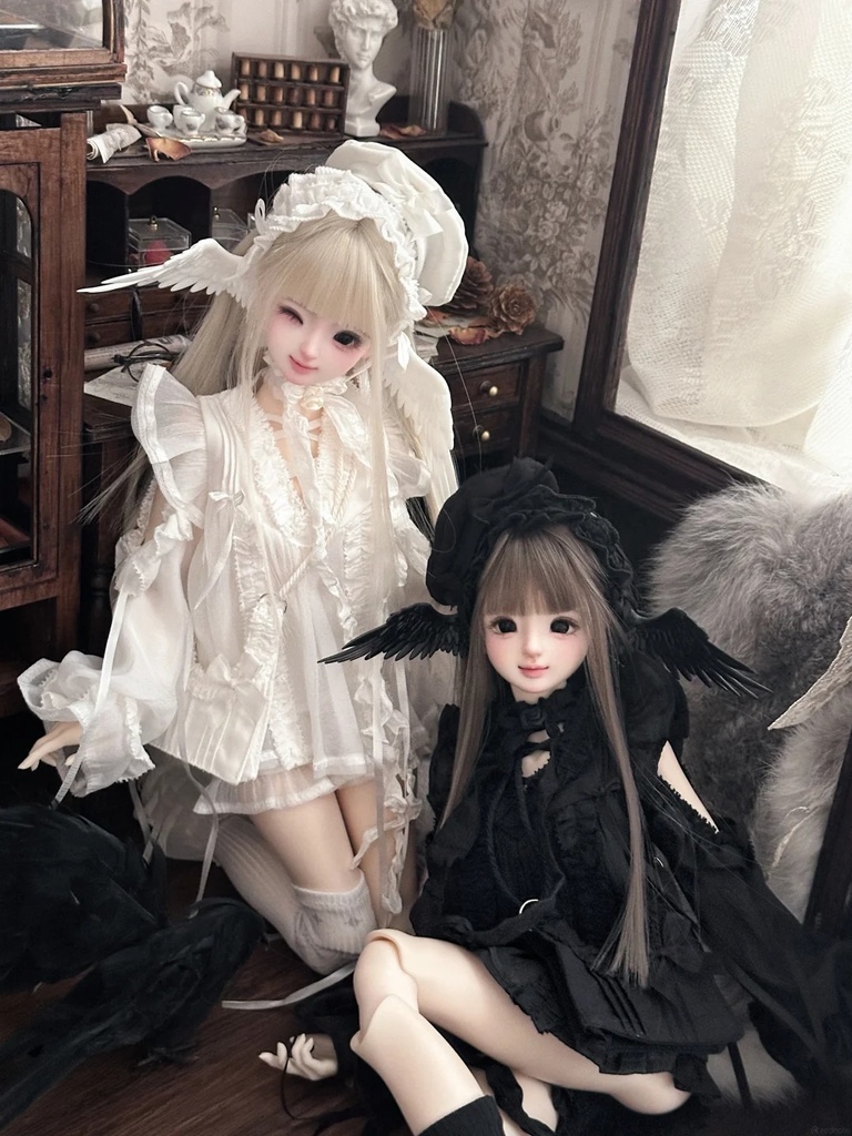 「受注」꒰天使の逃避行꒱「1/4ドール服 MDD, KUMAKO/OF」