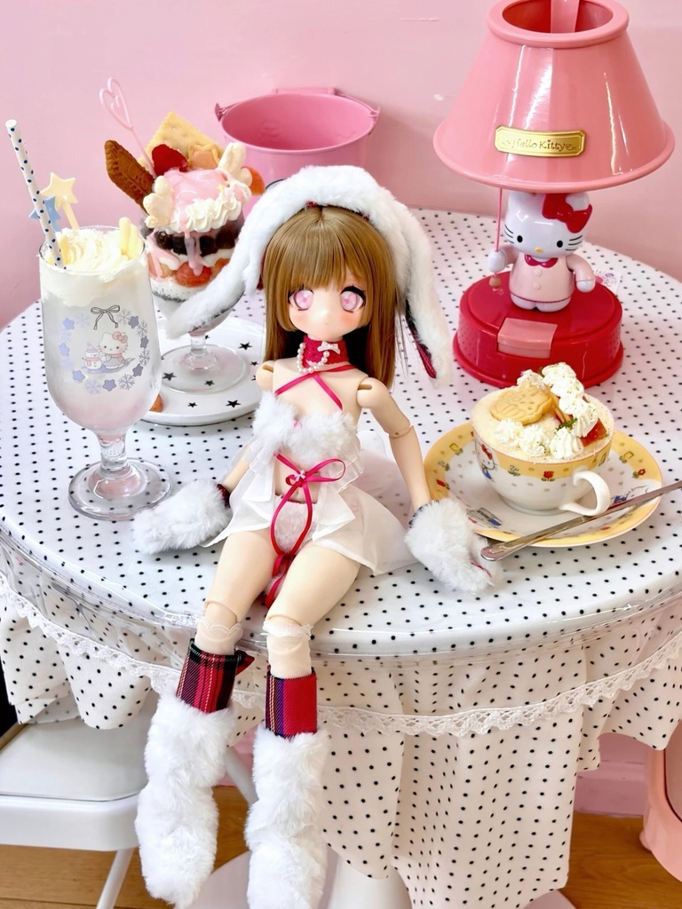  「新作受注」꒰眠いうさぎ🐰꒱「1/4ドール服」