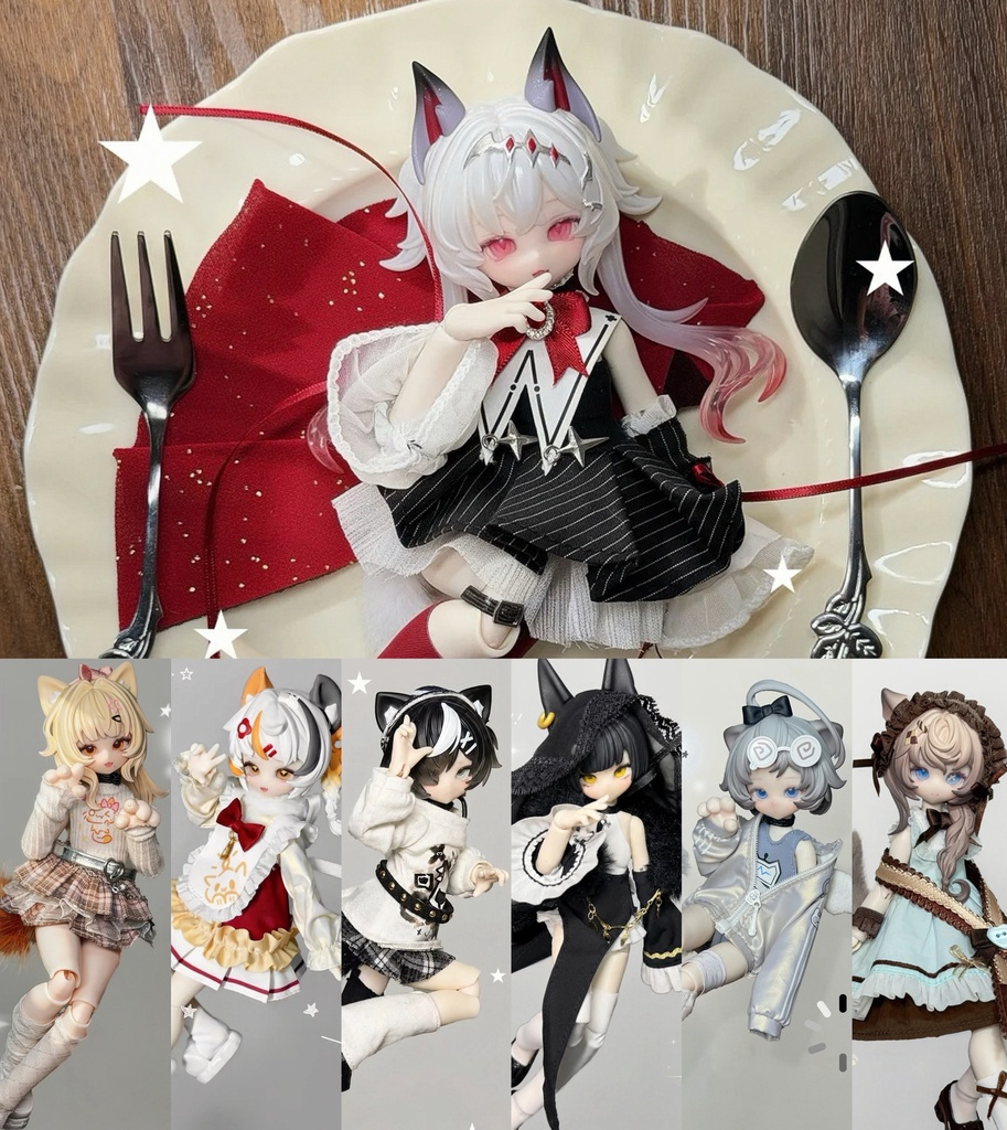 「受注」꒰Lunar Lore にゃにゃにゃ次元꒱「1/8ドール」ブラインドボックス