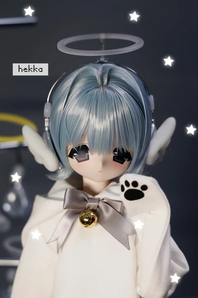 「受注」꒰ʚ天使の残響ɞ꒱「1/6, 1/4, 1/3ドールサイズ・ヘッドホン」