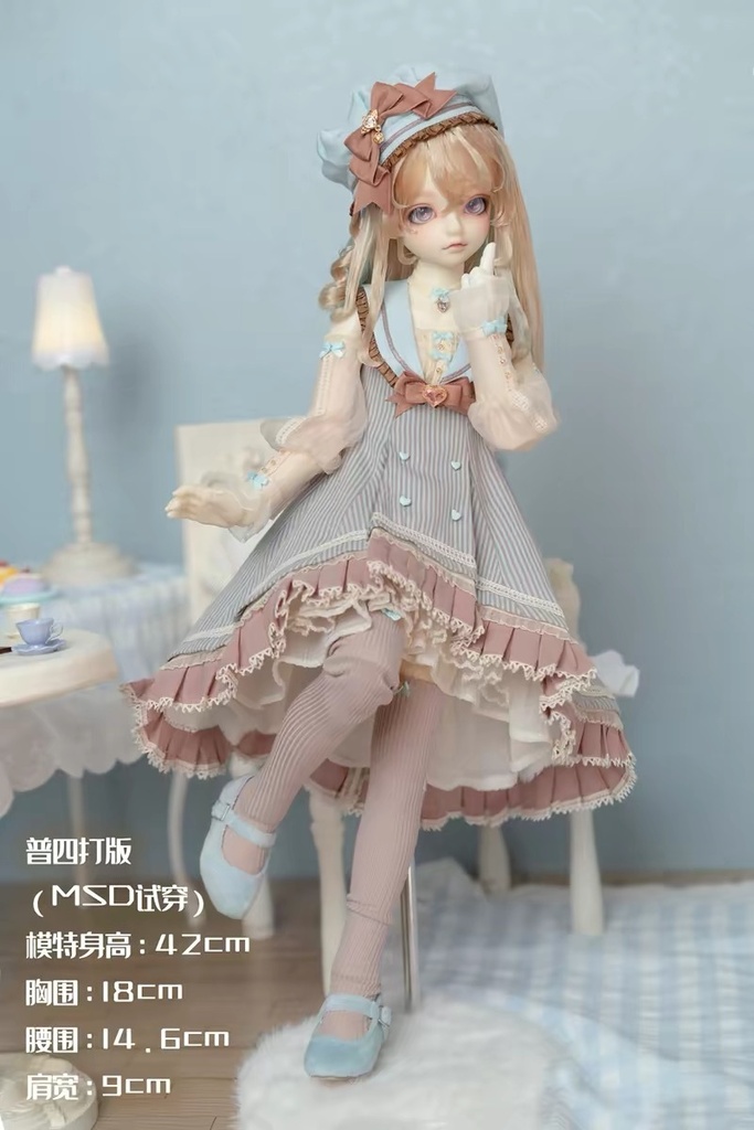 「 受注」꒰ときめき手帖꒱「1/4ドール服 MDD, MSD, SDM, KUMAKO/OF」