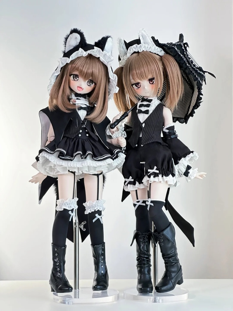 「受注」꒰真夜中の黒猫꒱「1/4ドール服 MDD/OF」