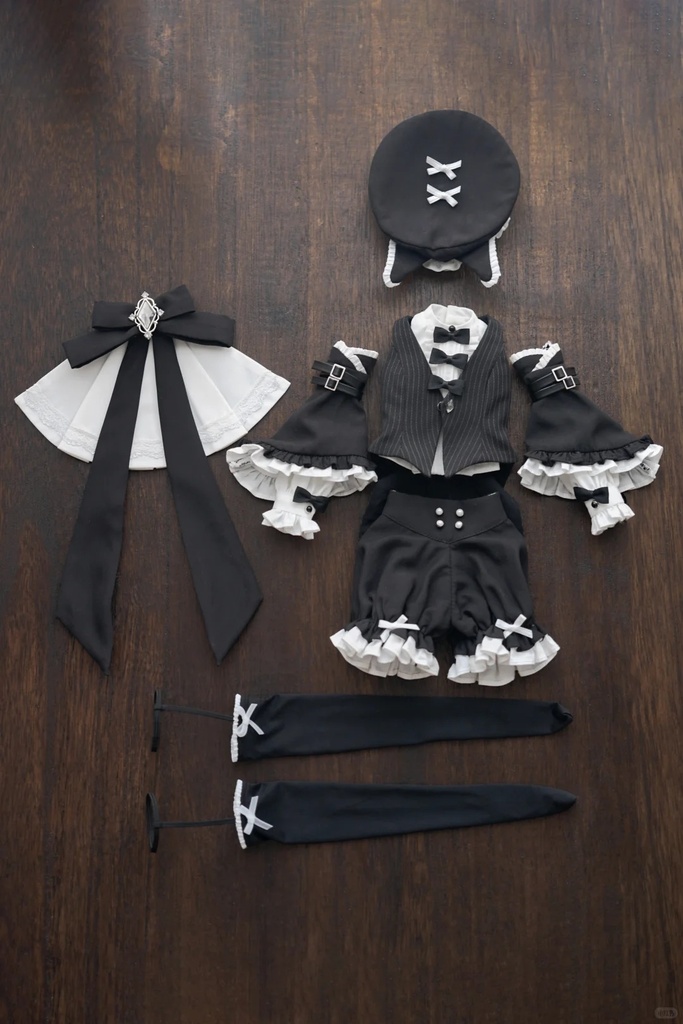 「受注」꒰真夜中の黒猫꒱「1/4ドール服 MDD/OF」