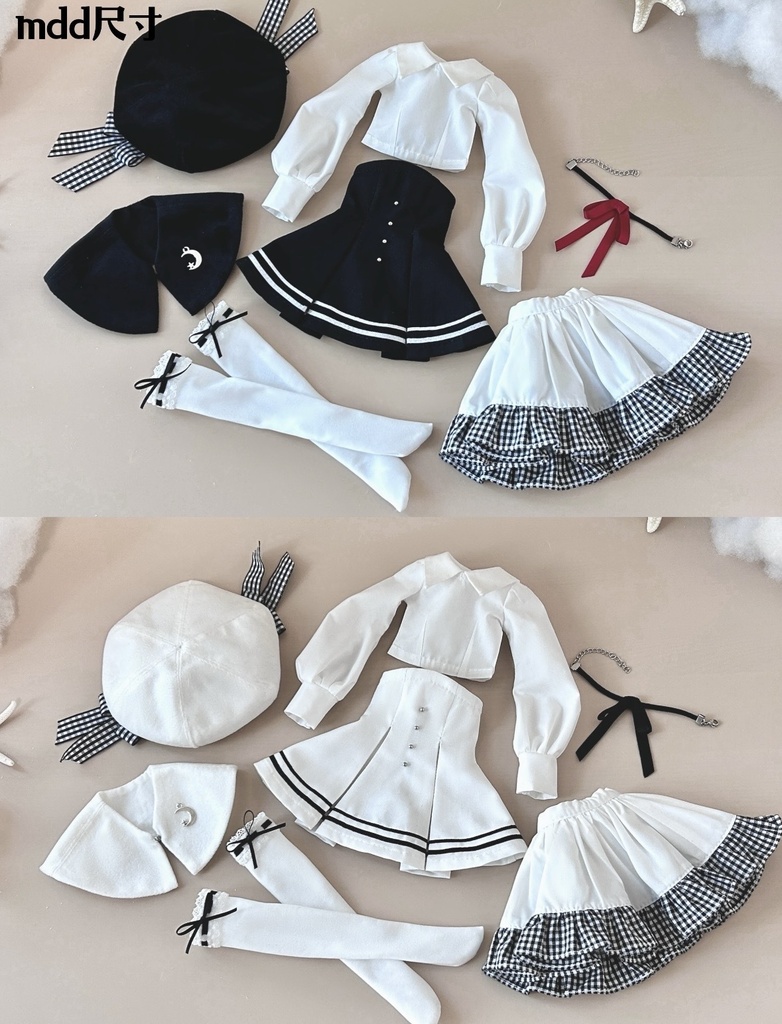 「受注」꒰雪明かりの空꒱「1/6ドール · 1/4ドール服 MDD, Azone/OF」