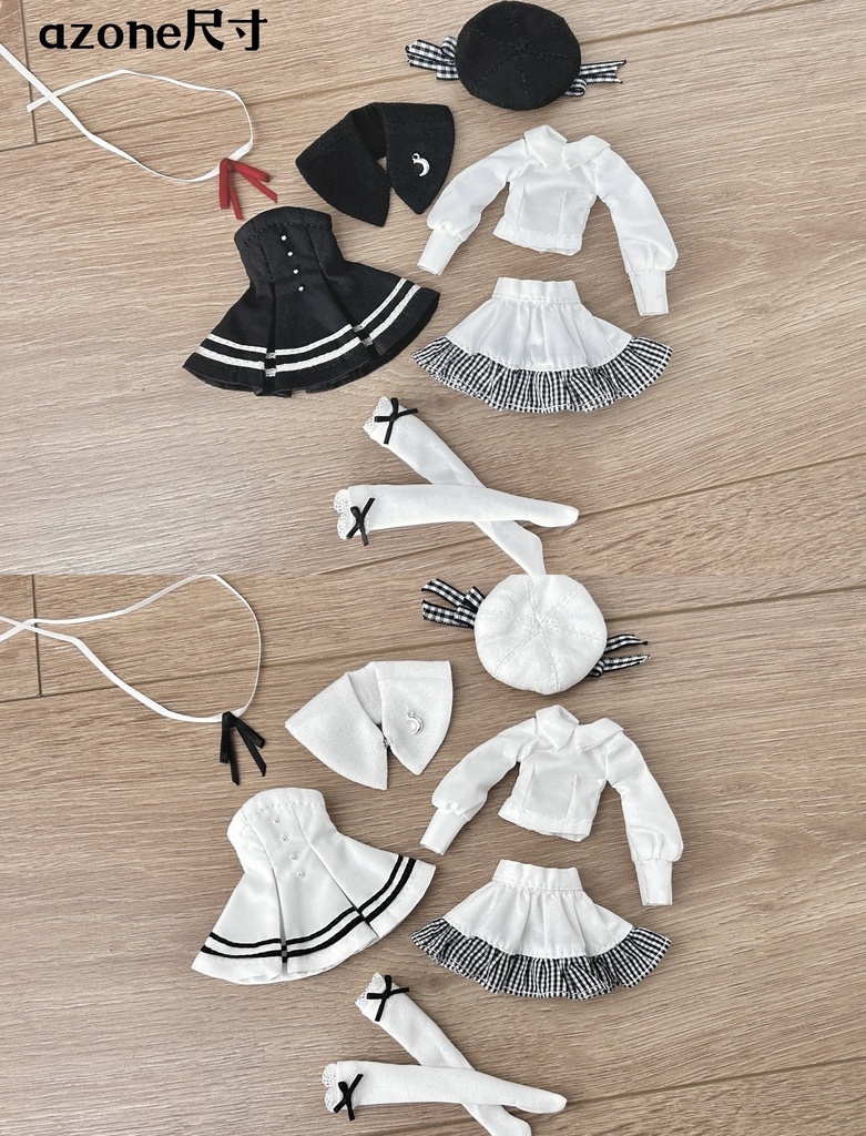 「受注」꒰雪明かりの空꒱「1/6ドール · 1/4ドール服 MDD, Azone/OF」