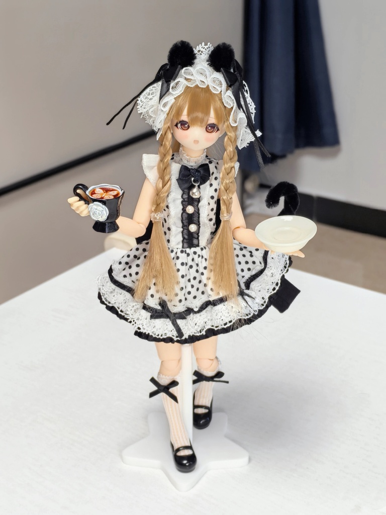 「受注」꒰水玉にゃんにゃん꒱「1/6ドール AZONE, OB24, OB26/OF」