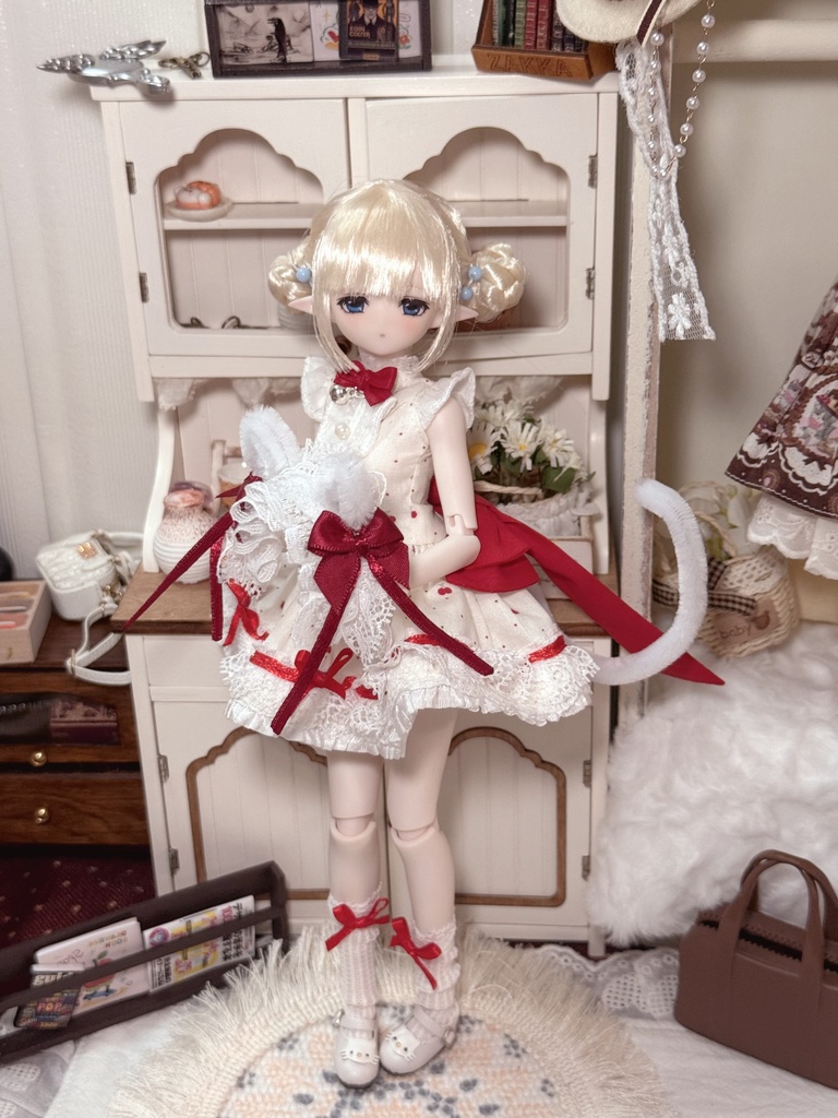 「受注」꒰水玉にゃんにゃん꒱「1/6ドール AZONE, OB24, OB26/OF」