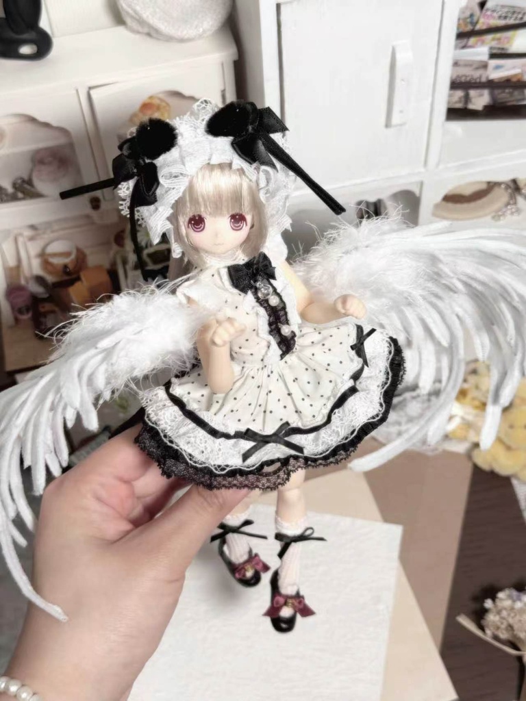「受注」꒰水玉にゃんにゃん꒱「1/6ドール AZONE, OB24, OB26/OF」
