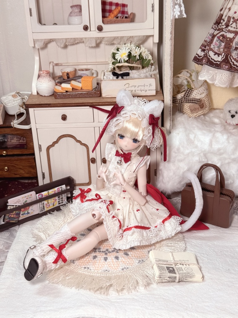 「受注」꒰水玉にゃんにゃん꒱「1/6ドール AZONE, OB24, OB26/OF」
