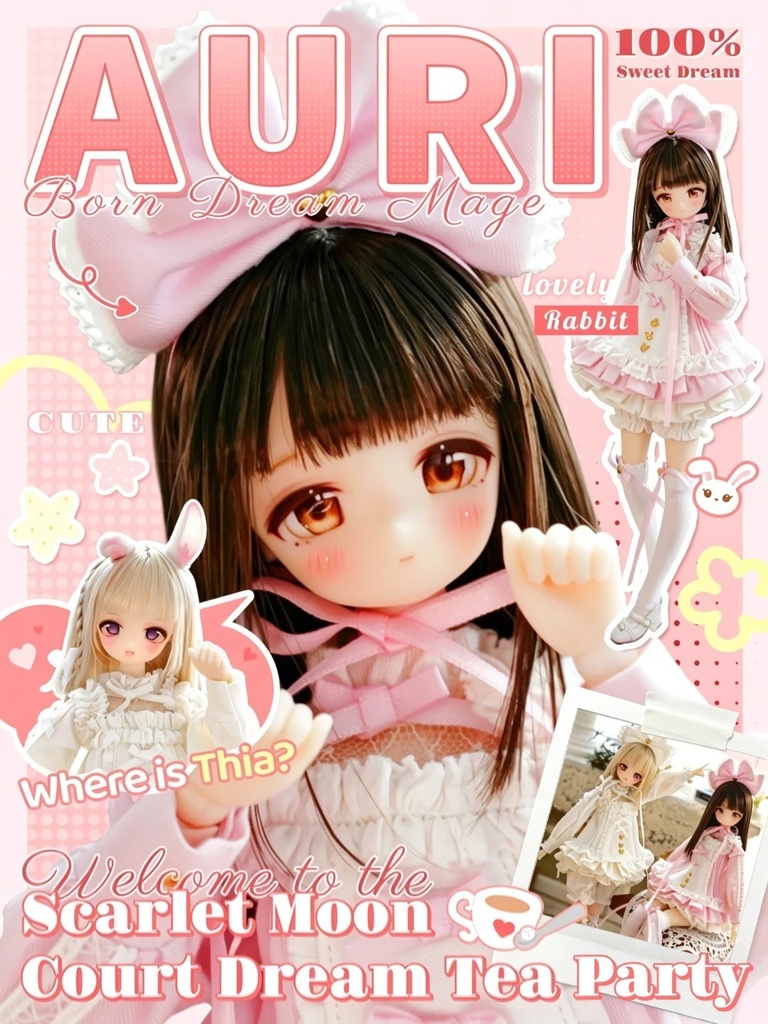 「受注」꒰心之显影 Revelia AURI&THIA꒱ 「1/6MJD 植毛ドール」