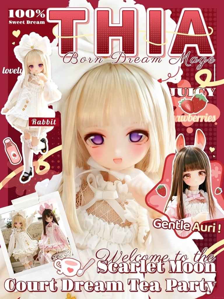 「受注」꒰心之显影 Revelia AURI&THIA꒱ 「1/6MJD 植毛ドール」