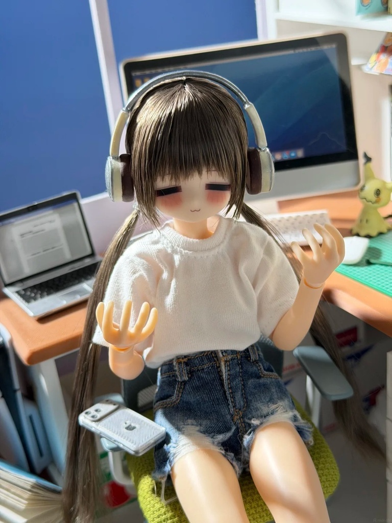 「限量受注」꒰フフ꒱「植毛ドールヘッド」