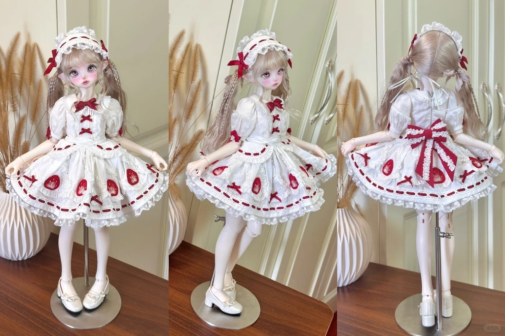 「受注」꒰甘い苺🍓꒱「1/4 ドール服 MDD, KUMAKO/OF」