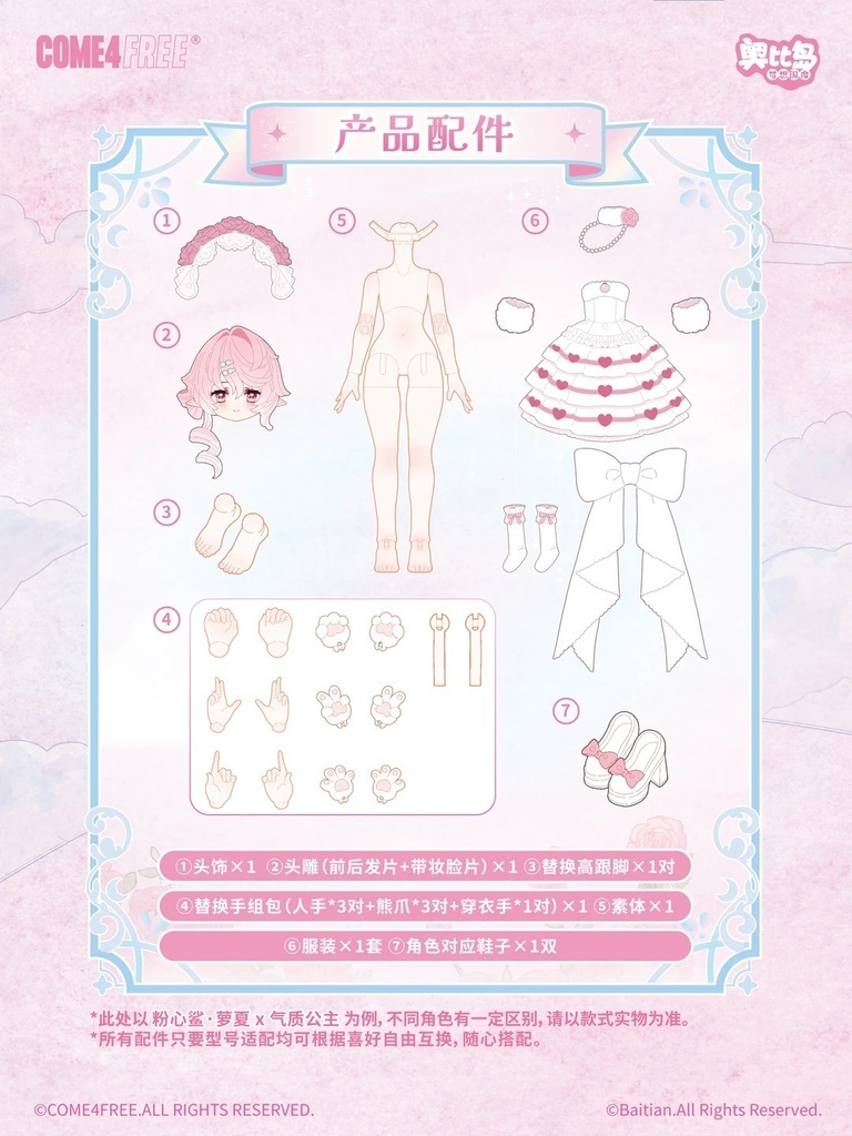 「受注」꒰ミンティ2× ドリームキングダム꒱「1/12 BJD ブラインドボックス」