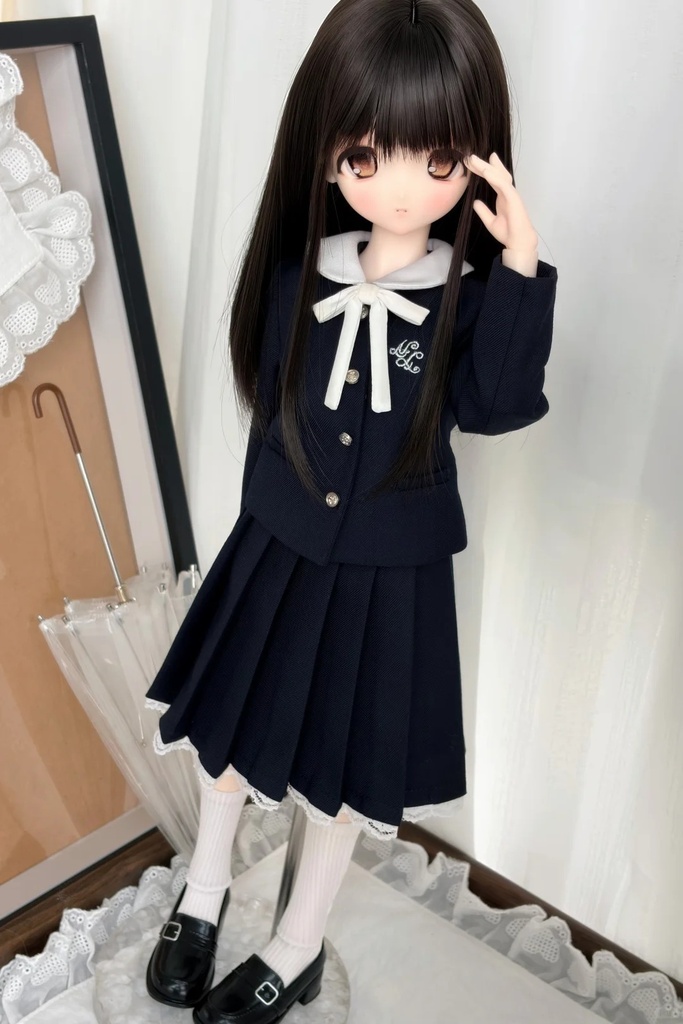 「受注」꒰ナイロ女子高校꒱「1/4ドール服」