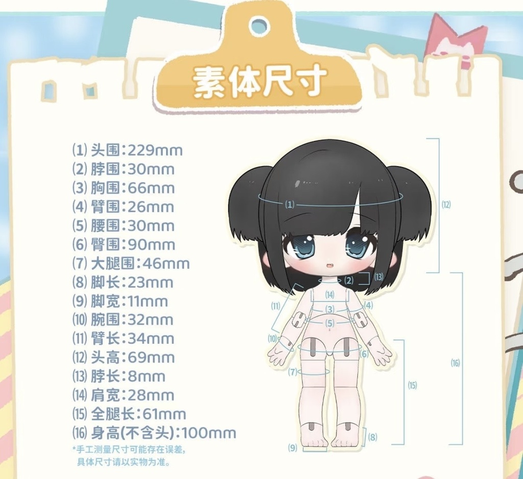 「受注」꒰すみっこつぶ꒱「1/12 BJD ブラインドボックス」