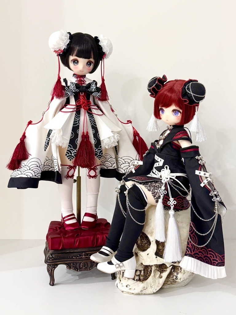「在庫」꒰月華双生꒱「1/4ドール服 MDD, MSD, KUMAKO /OFF」