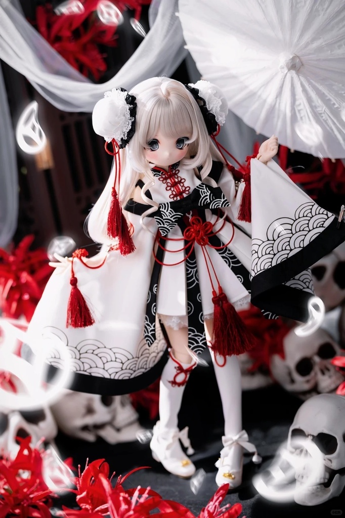 「在庫」꒰月華双生꒱「1/4ドール服 MDD, MSD, KUMAKO /OFF」