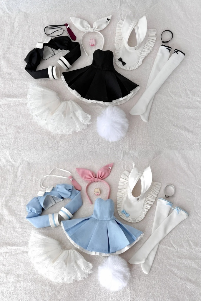 「受注」꒰白うさぎ紅茶꒱「1/6 · 1/4ドール服 MDD/OFF」
